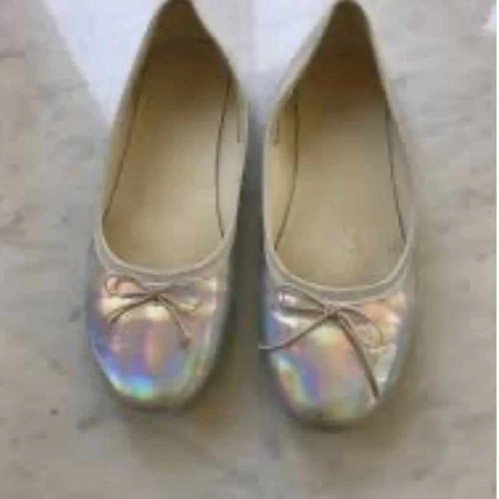 Crewcuts hologram prism shimmery rainbow slip on shoes 🌈